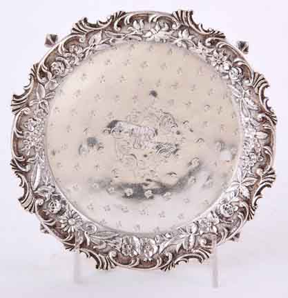 Kirk Son sterling footed salver 134eec