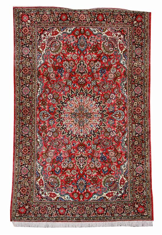 Very fine Persian silk Tabriz carpet 134f01