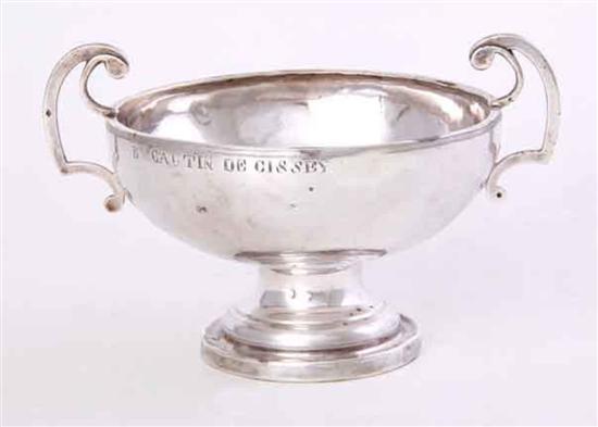 French silver bowl 19th century