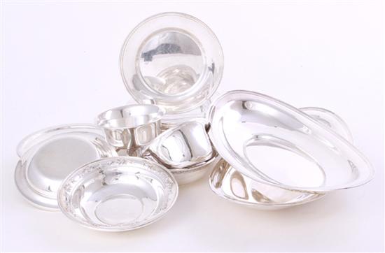 American sterling trays and bowls