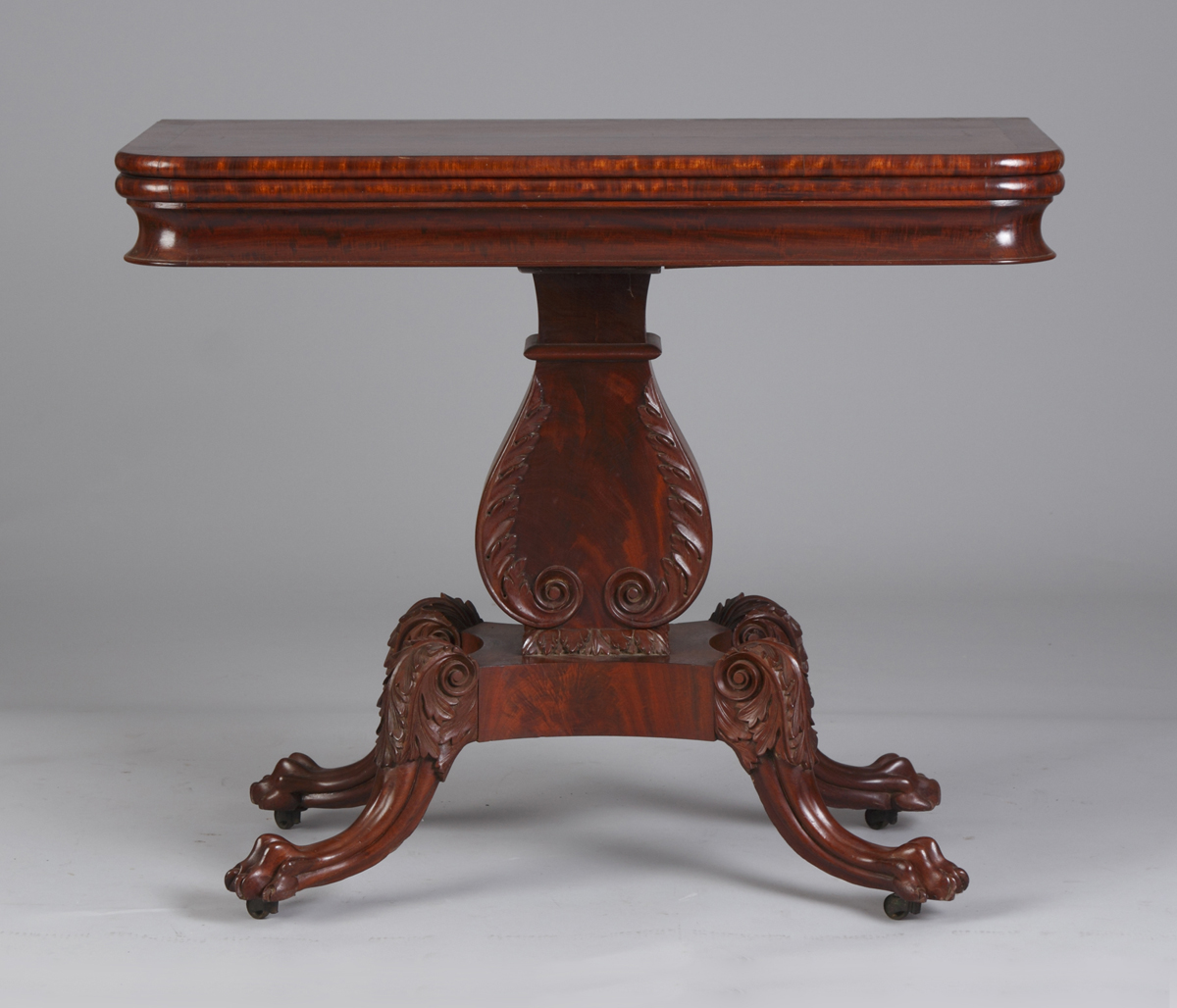Federal Carved Mahogany Card Table 134f84