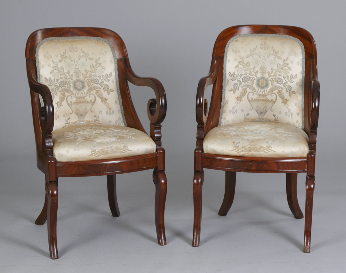 Pair of Classical Empire Mahogany 134f91