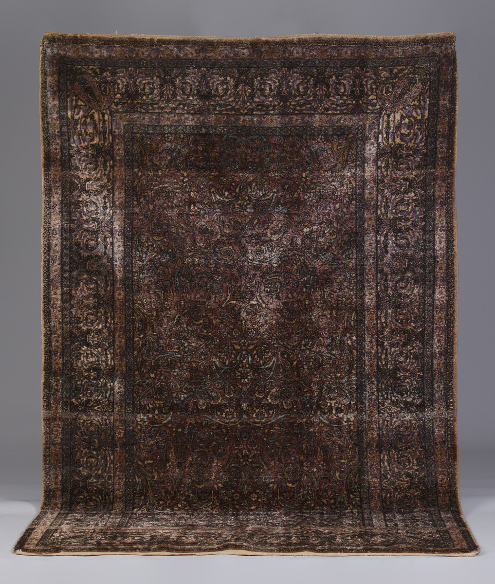 Persian Silk Rug All Over Pattern