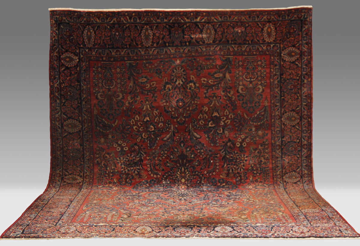 Sarouk Oriental Rug Areas of wear  134fd9