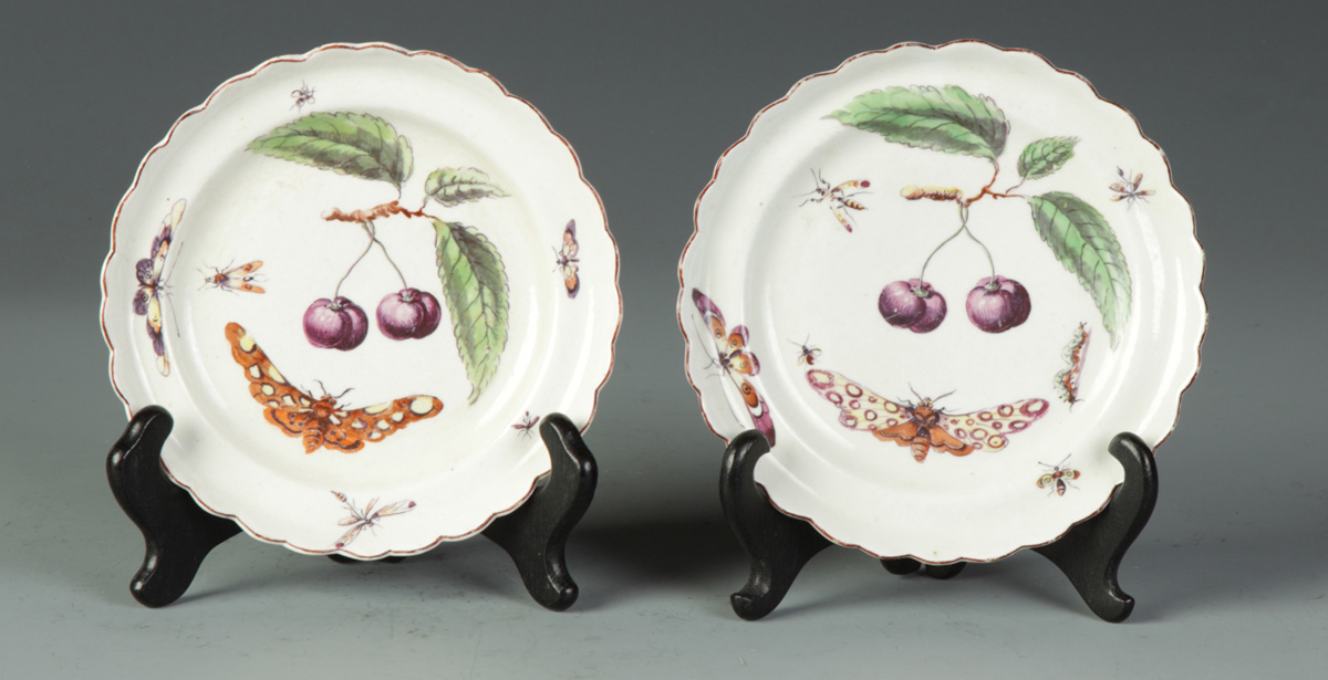 Pair of 18th Cent Porcelain Decorated 1350bf