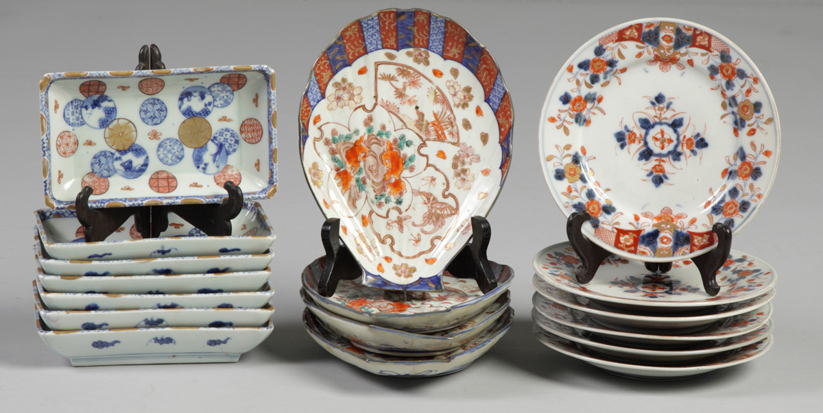 Group of Imari Porcelain Dishes