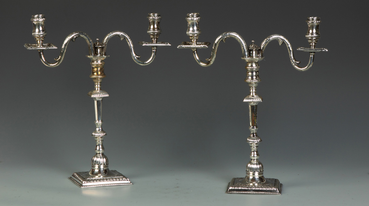 Pair of Silver Candelabras 10  13511d