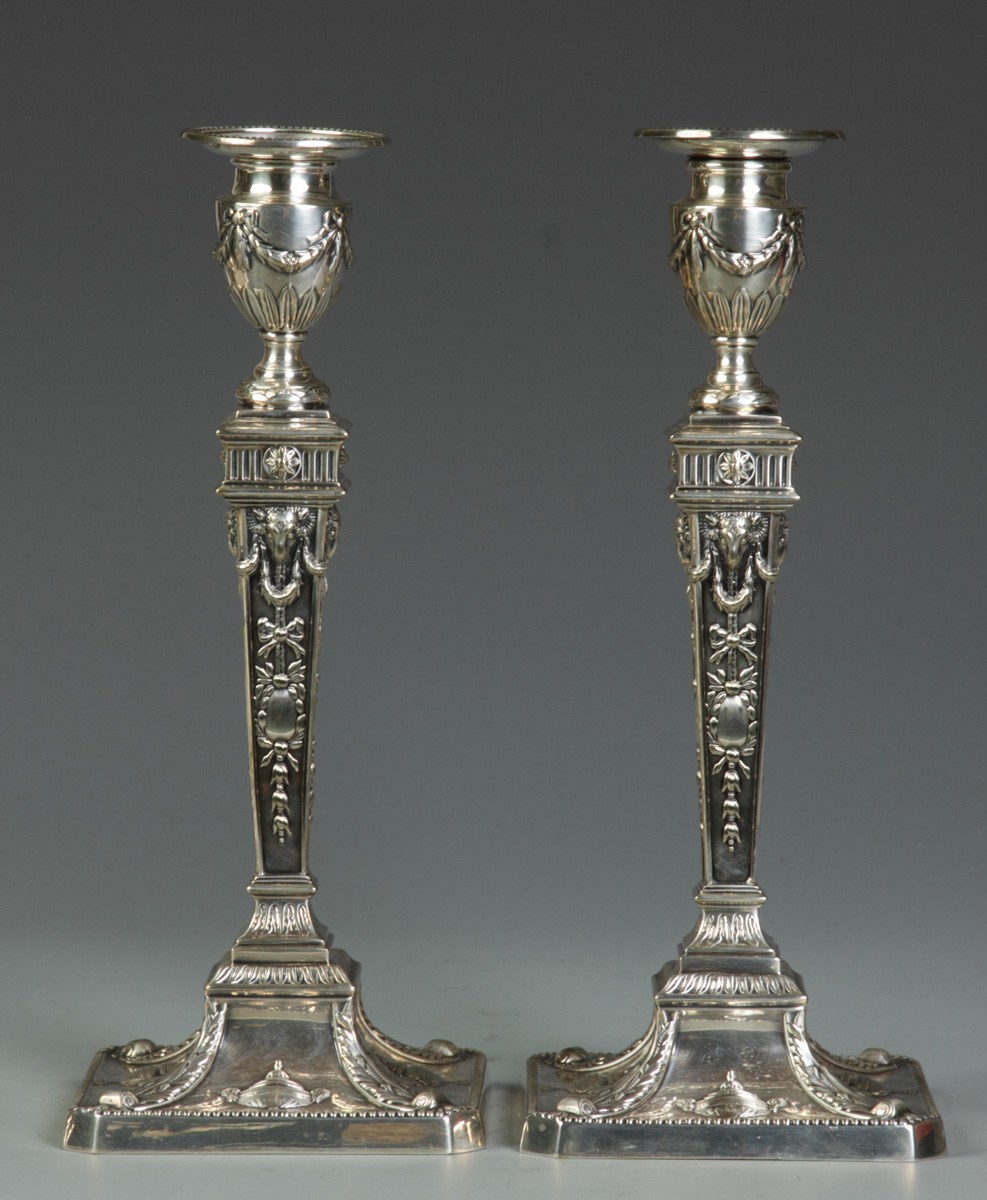 Pair of Silver Plated Candlesticks 135138