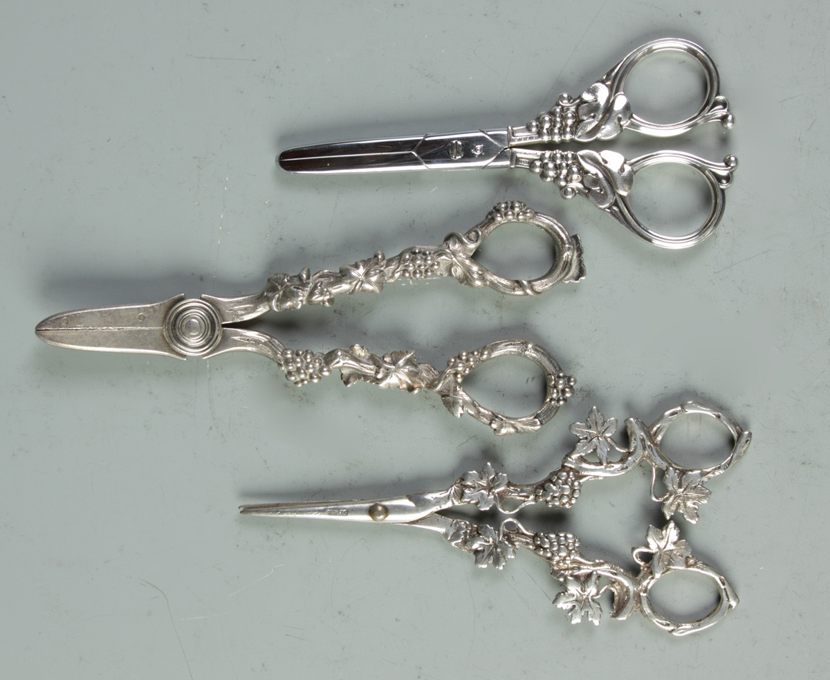 Group of 3 Pair Sterling Grape