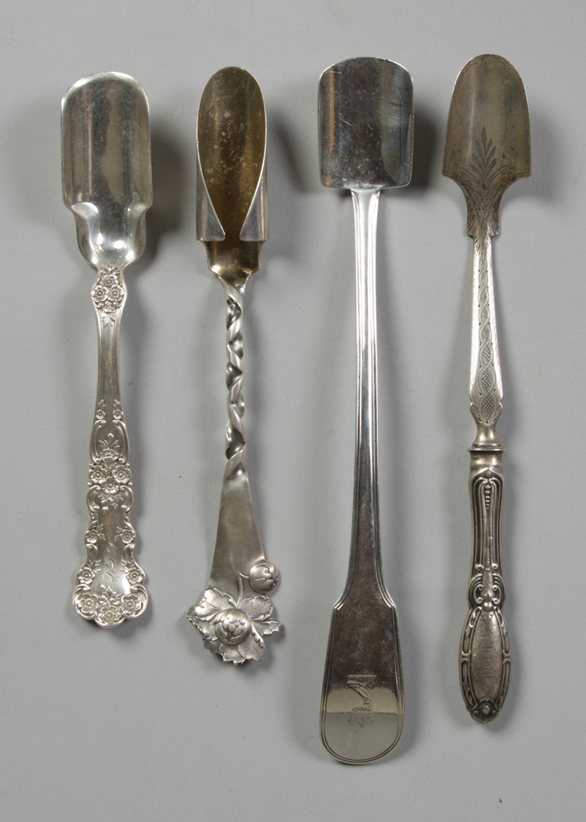 4 Sterling Cheese Scoops Various 13515b