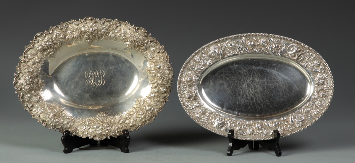 2 S Kirk Sons Sterling Trays 135169