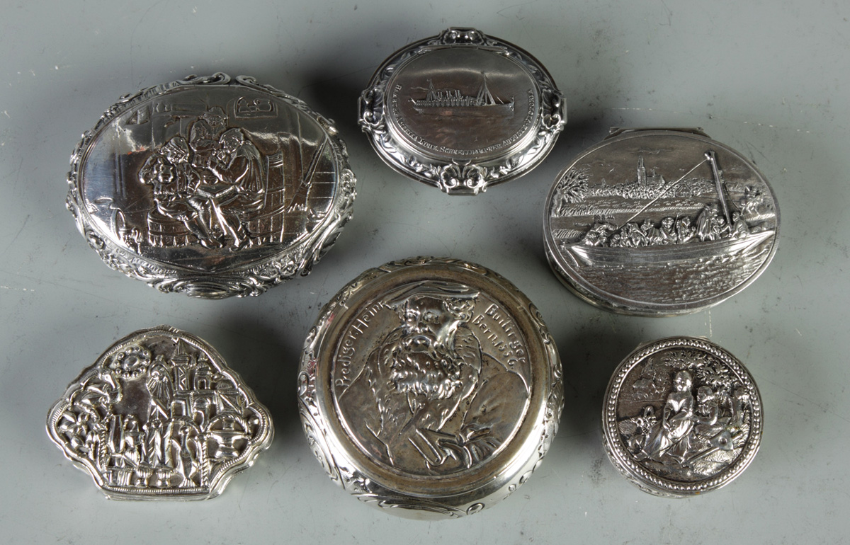 Group of 6 Small Silver Boxes 139.