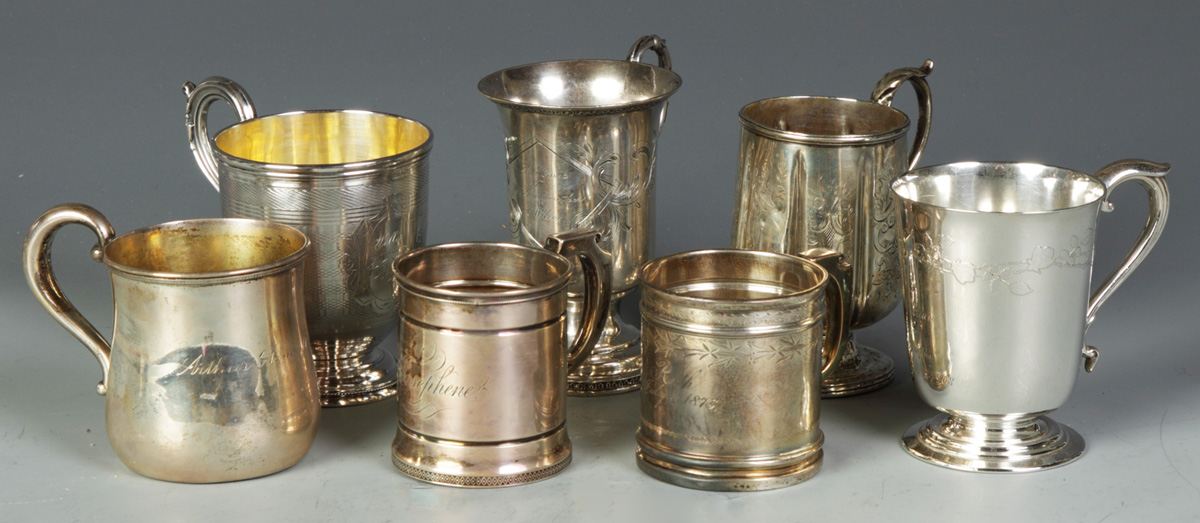 Group of 7 Various Child s Cups 13517e