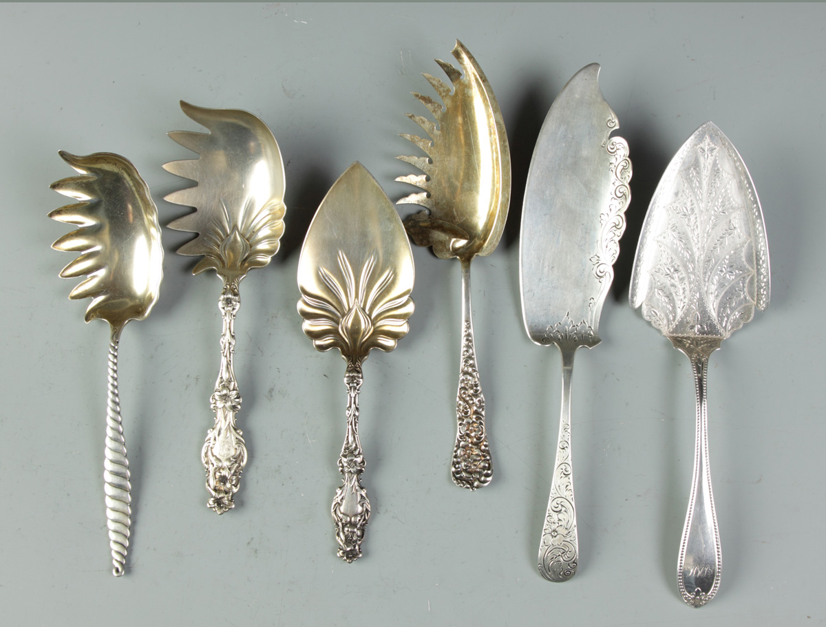 Group of 6 Sterling Serving Pcs.