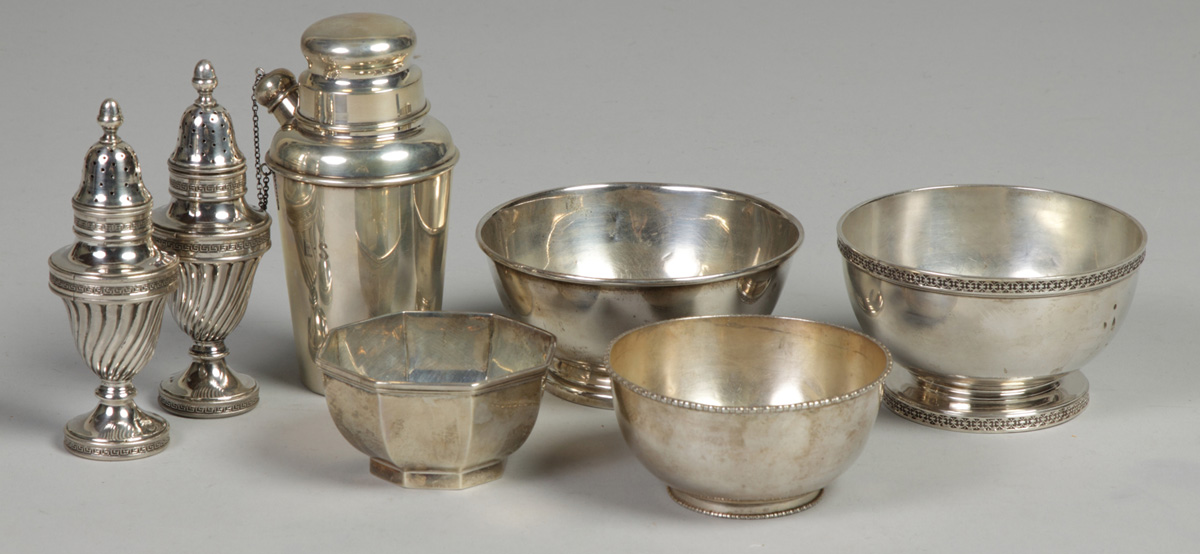 Sterling silver bowls cocktail 1351b1