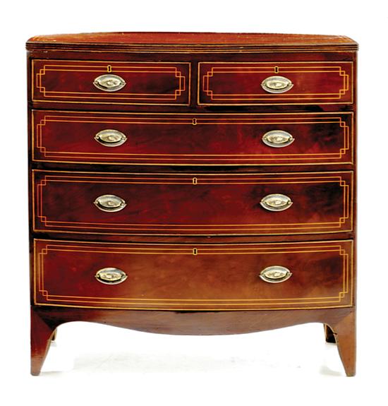George III style inlaid mahogany