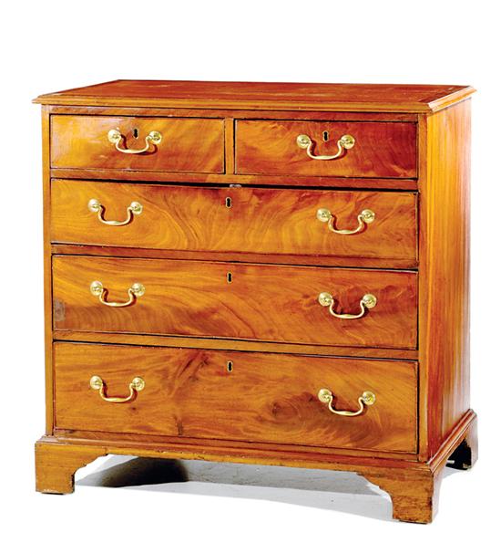 George III mahogany chest of drawers 13521b