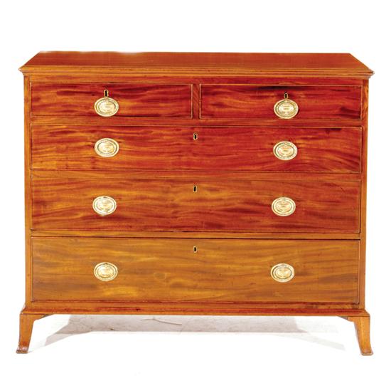 George III style mahogany chest 13522b