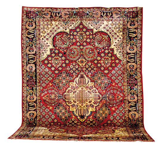 Persian Tabriz carpet 8 6 x 13 1  135238
