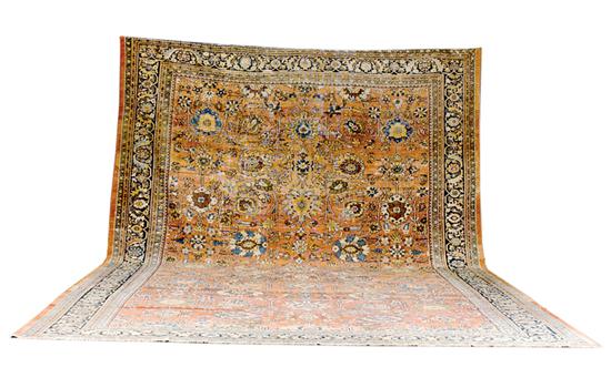 Antique Persian Heriz carpet circa