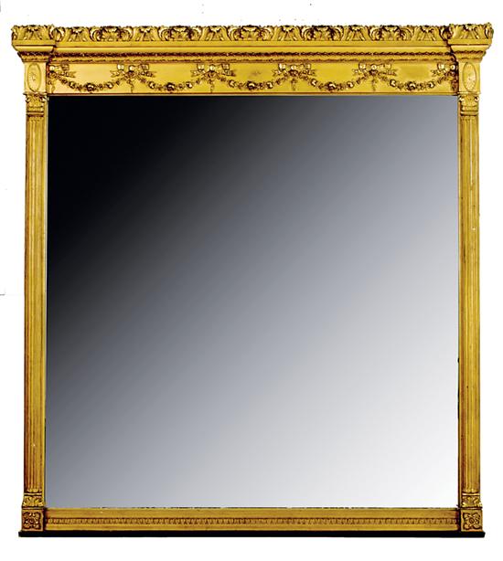 Federal style gilded overmantel 135245