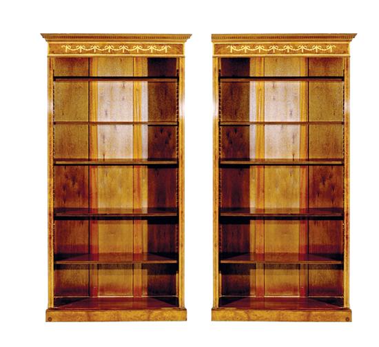 Pair Georgian style inlaid mahogany 135249