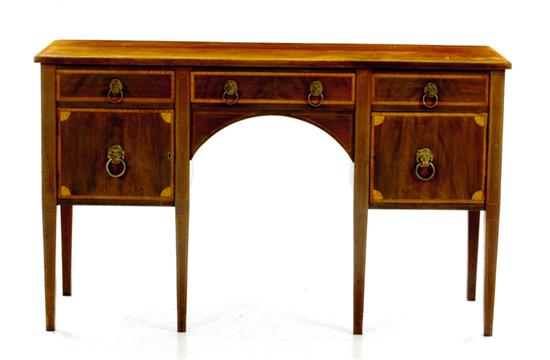 George III style inlaid mahogany 135252