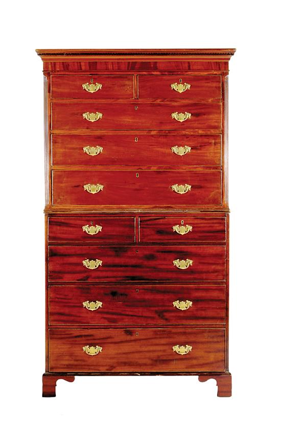 Georgian style mahogany chest on 135263