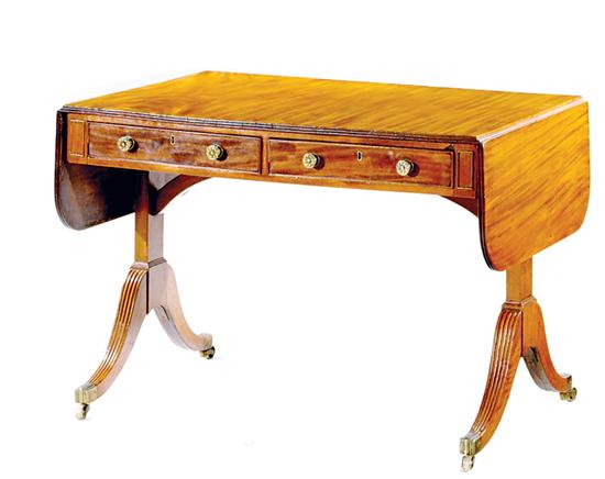 Regency mahogany sofa table circa