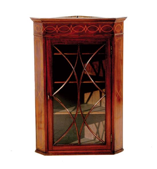 George III inlaid mahogany hanging 135269