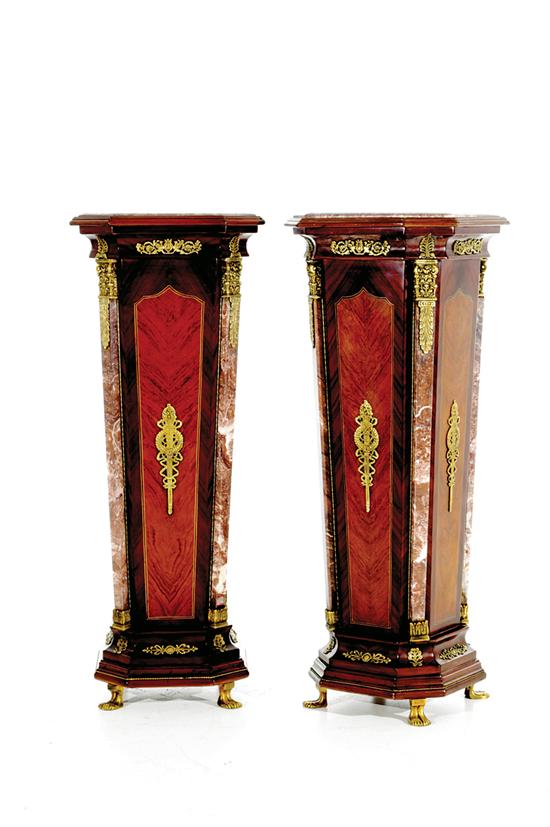 Pair Louis XVI style marble and 13529e