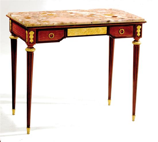 Louis XV style bronze mounted mahogany 13529b