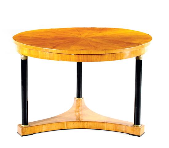 Biedermeier fruitwood center table 1352ab