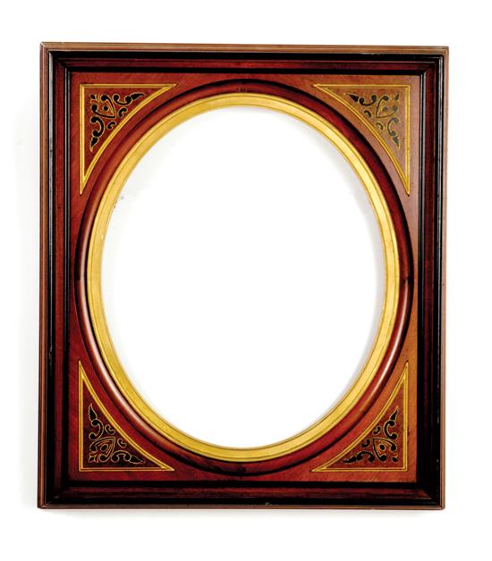 Pair Victorian mahogany frames 1352c8