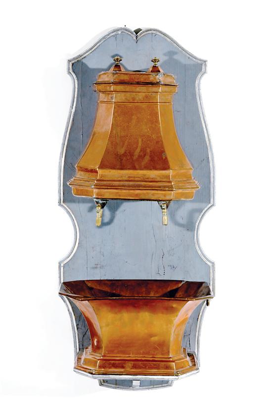 French copper lavabo 19th century