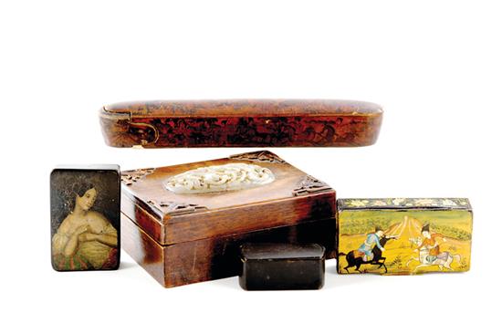 Collection of unusual boxes 19th century