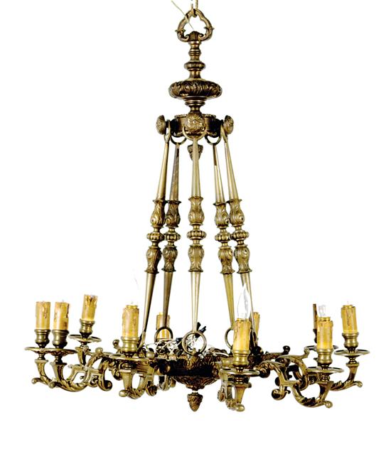 Continental ten light chandelier 1352e2