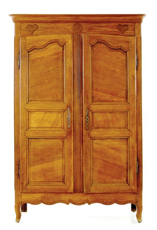 Louis XV Provincial oak armoire
