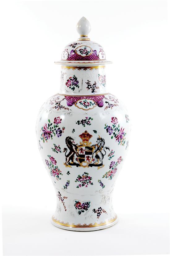 Samson porcelain covered urn late 135303