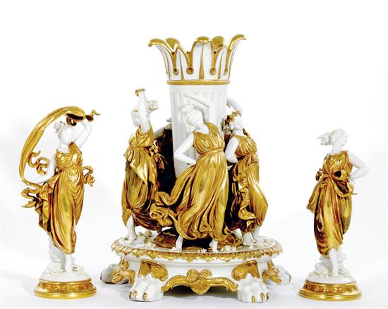 Dresden porcelain centerpiece first