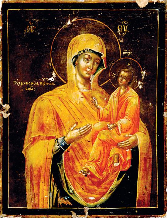 Russian icon 19th century KAZAN 135372