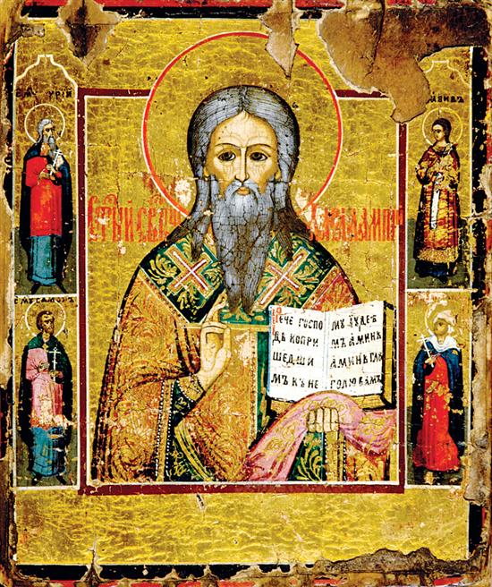 Russian icon 19th century CHRIST 135373