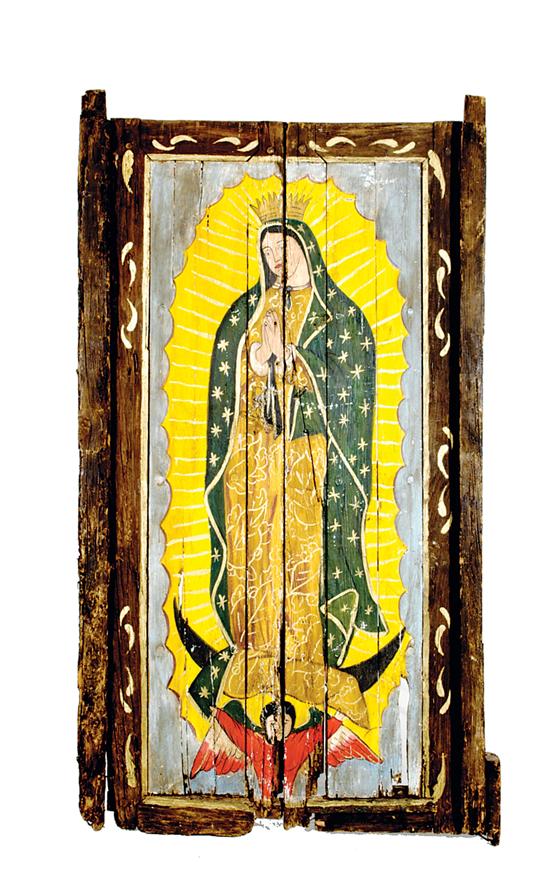 Primitive Spanish style painted 135378