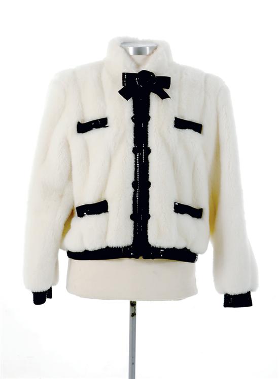 Faux fur jacket and angora sweater 135395