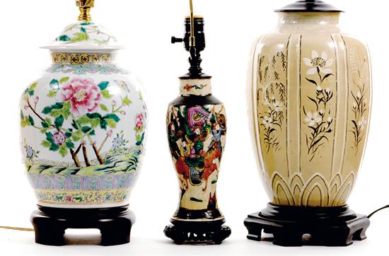 Collection of table lamps Chinese 1353d1