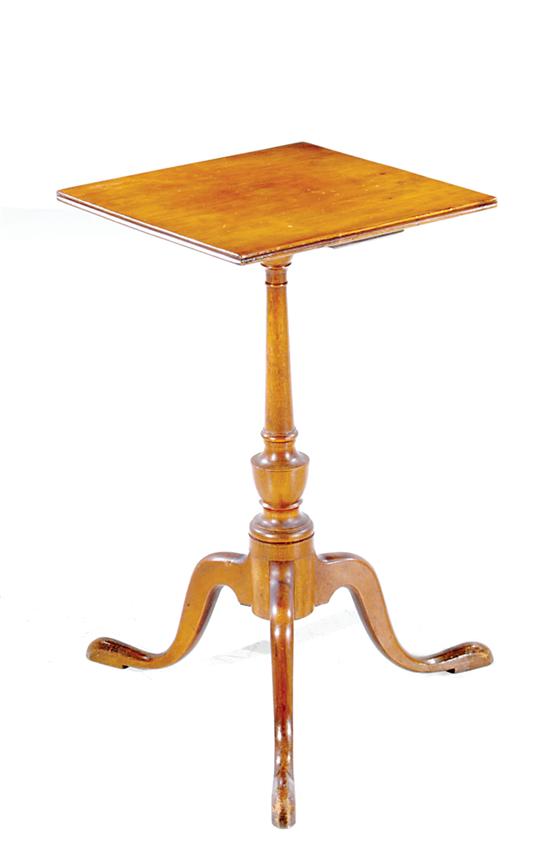 Federal walnut and cherry candlestand 13540a