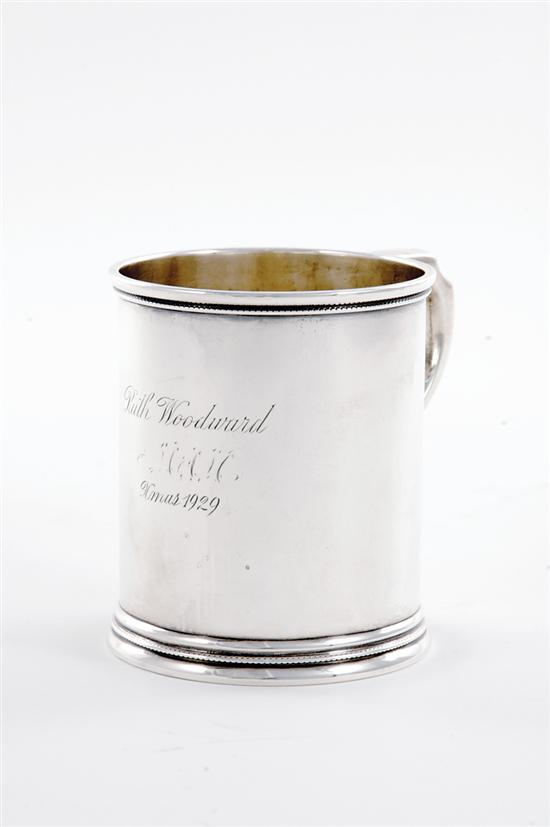 Southern coin silver mug W Carrington 135445