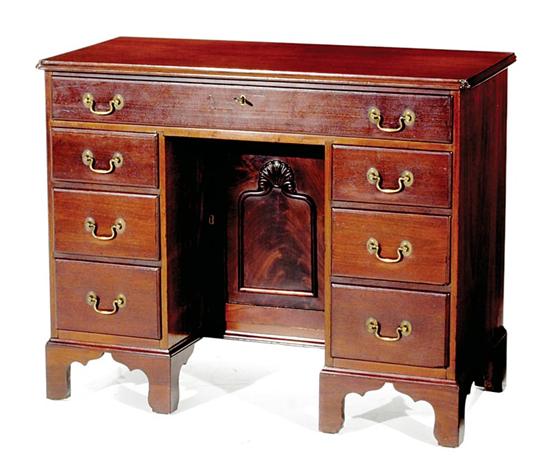 American mahogany kneehole desk