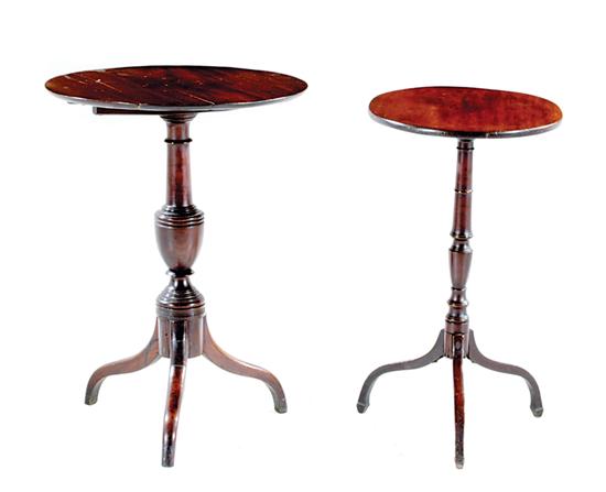 Federal mahogany candlestands early 135440