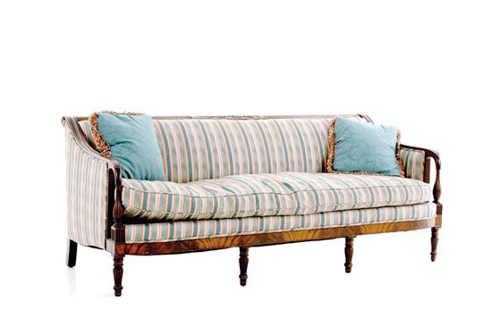 Federal style carved mahogany sofa 13546a